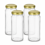 STAKLENKA 358ML ECOVA + POKLOPAC 4/1